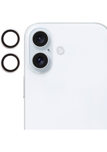 Apple iPhone 16 ile Uyumlu Safir Damla Tekli Kamera Lens Koruyucu