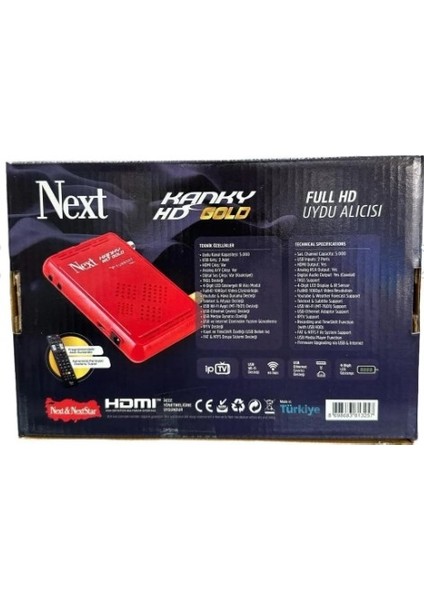 Kanky Hd Gold Full Hd Alıcısı (2024 Ip -Usb Wifi Destekli)