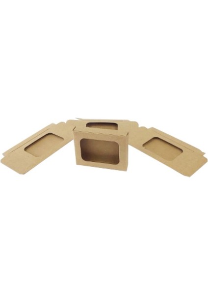 Kraft Sabun Kokulu Taş Mum Kutusu 6X5X1 cm 500 Adet modelleri