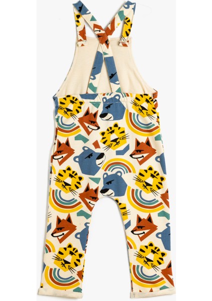 Askılı Uzun Tulum Salopet Hayvanlar Baskı Detaylı fiyatları