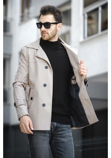 Lusaka Su Itici Slim Fit Kemer Detaylı Trençkot modelleri