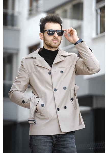 Lusaka Su Itici Slim Fit Kemer Detaylı Trençkot fırsatları