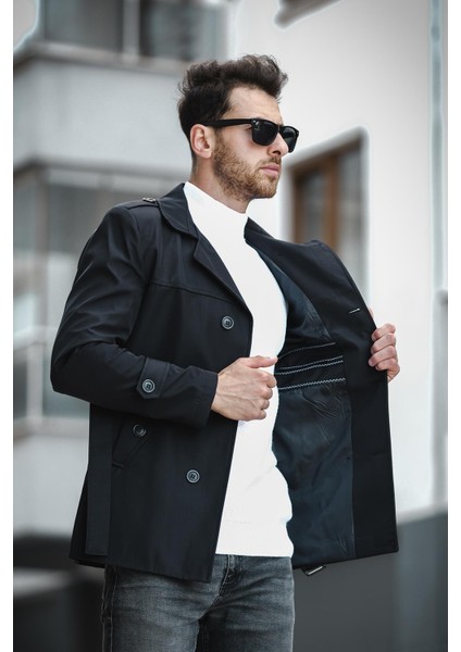 Lusaka Su Itici Slim Fit Kemer Detaylı Trençkot