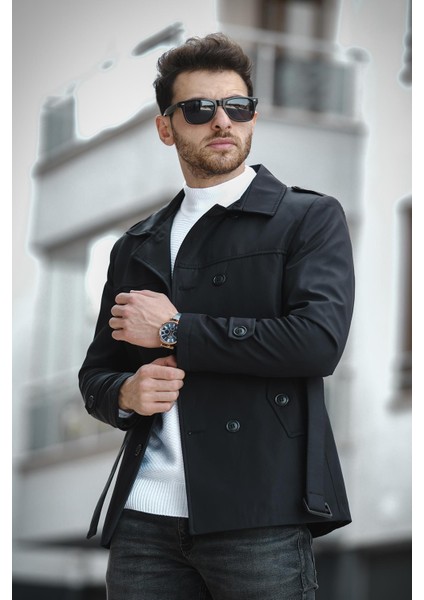 Lusaka Su Itici Slim Fit Kemer Detaylı Trençkot