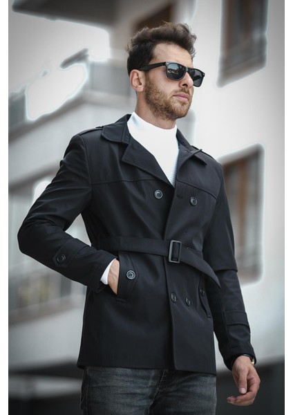 Lusaka Su Itici Slim Fit Kemer Detaylı Trençkot