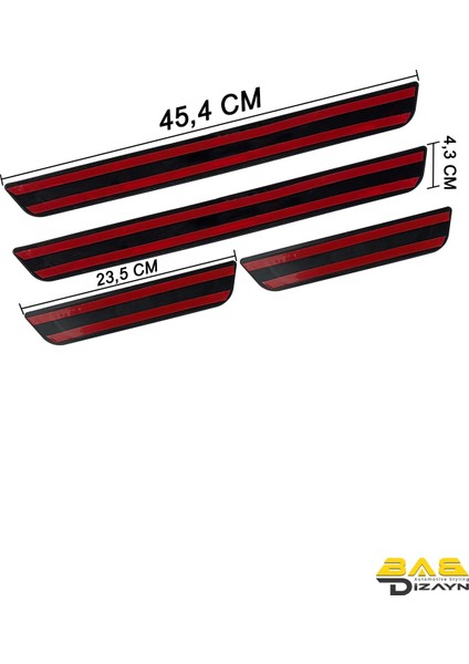 Clio 4 Sw Sport Tourer Krom Kapı Eşik Koruması 2012 Üzeri 4 Parça