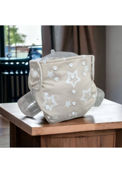 Baby Yıkanabilir Bebek Bezi Cepli Yıldızlı Kapiçino (15KG-25KG)3 Numara modelleri