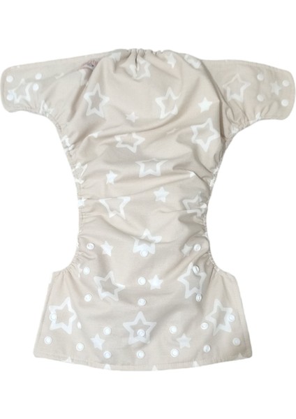 Baby Yıkanabilir Bebek Bezi Cepli Yıldızlı Kapiçino (15KG-25KG)3 Numara indirimleri