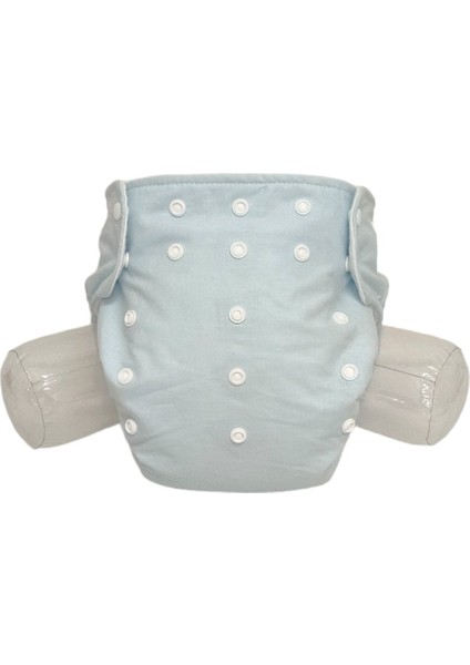 Yıkanabilir Bebek Bezi Cepli Buz Mavisi Çıt ÇITLI(8KG-18KG)