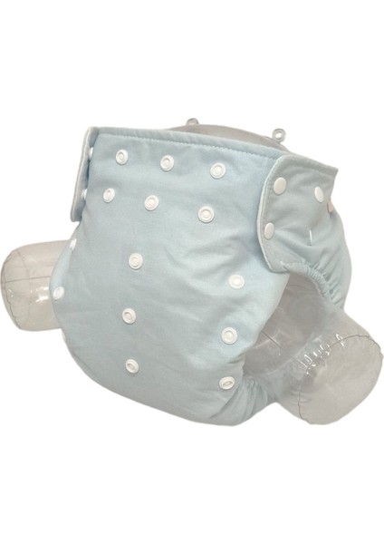 Yıkanabilir Bebek Bezi Cepli Buz Mavisi Çıt ÇITLI(8KG-18KG)