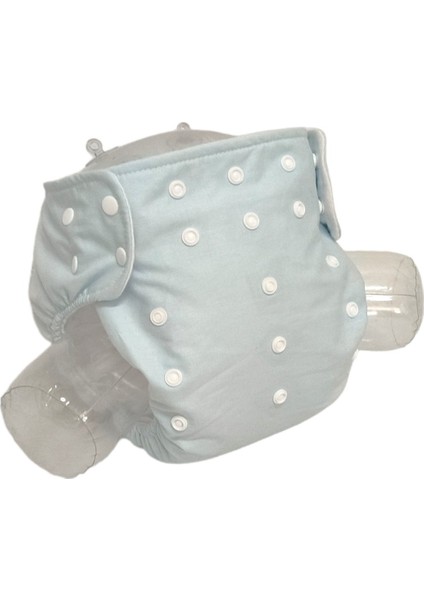 Yıkanabilir Bebek Bezi Cepli Buz Mavisi Çıt ÇITLI(8KG-18KG)