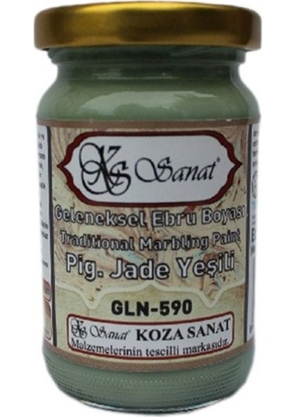 Koza Sanat Geleneksel Ebru Boyası 105 cc GLN 590 Pigment Jade Yeşil