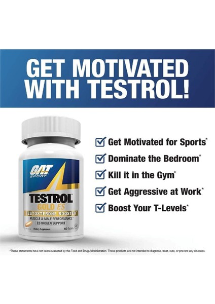 Gat Testrol Gold Es Testosterone Booster 60 Tablet