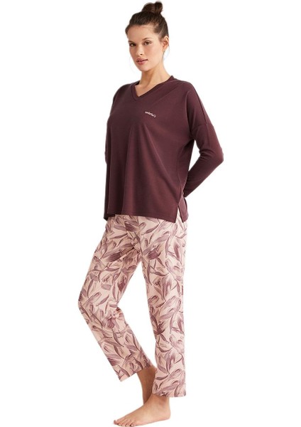 Catherines Kadın Bordo Pijama Takım 2625 fiyatları