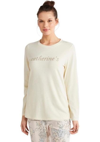 Catherines Kadın Bej Pijama Takım 2633