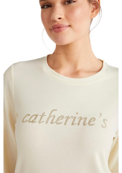 Catherines Kadın Bej Pijama Takım 2633