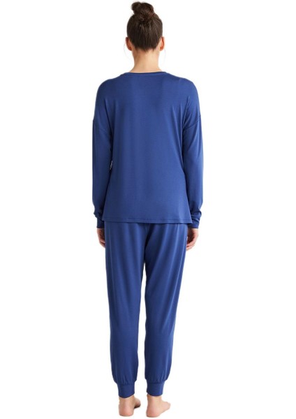 Catherines Kadın Lacivert Pijama Takım 2628 fırsatları