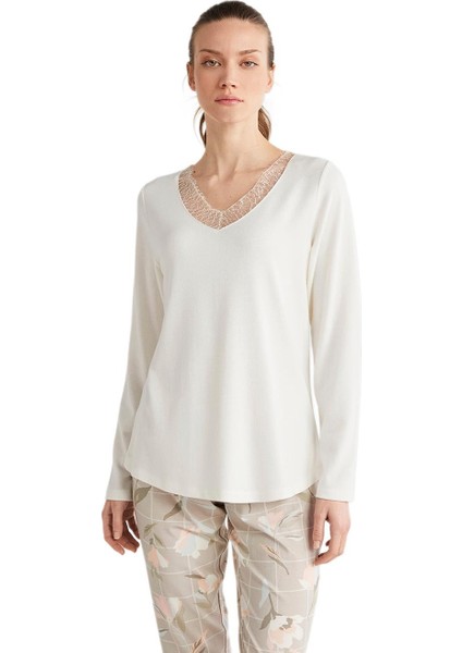 Catherines Kadın Ekru Pijama Takım 2629