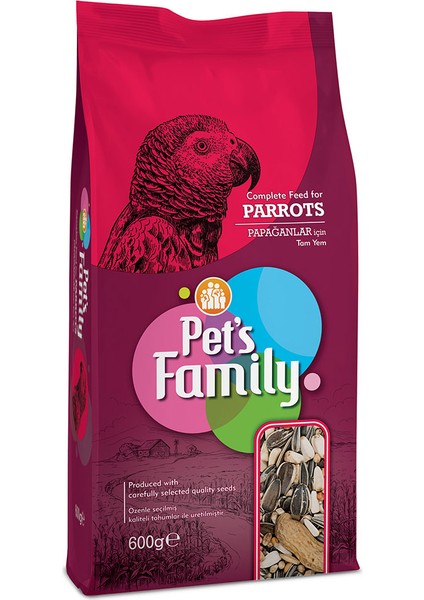 Pets Family Papağan Yemi 600gr 13