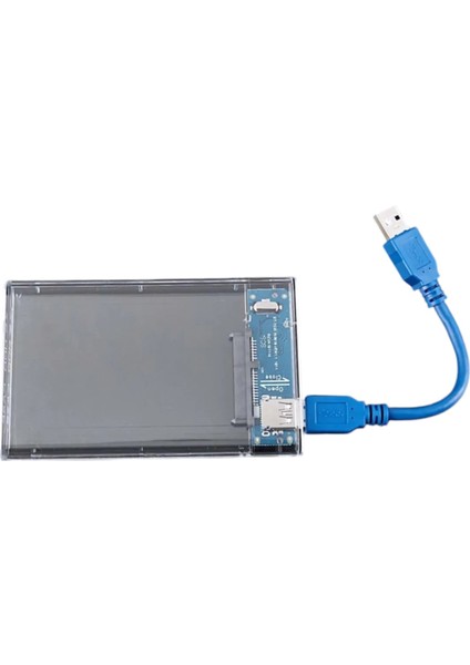 Şeffaf 2.5" Sata SSD USB 3.0 Harici Slim Harddisk Kutusu
