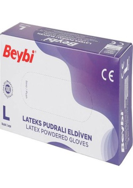 Pudralı Muayene Eldiveni 100'lü