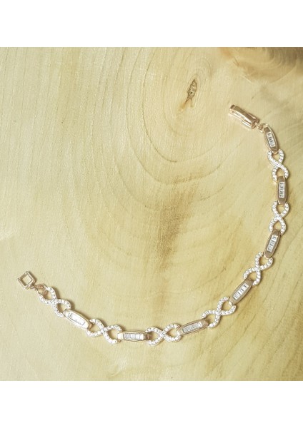 Sonsuzluk Baget Taş Italyan Gümüş Bileklik