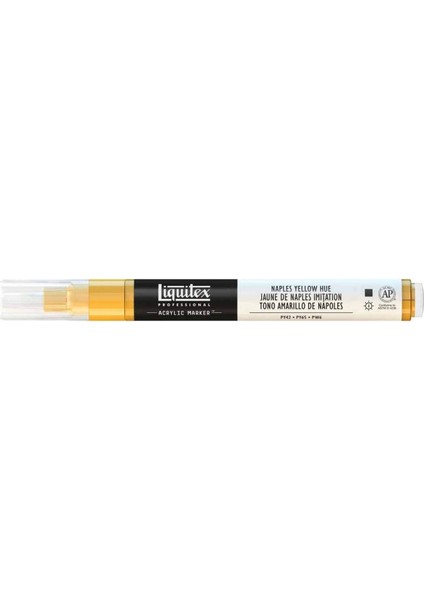 Professional Akrilik Markör Ince Uç 2mm Naples Yellow Hue 601