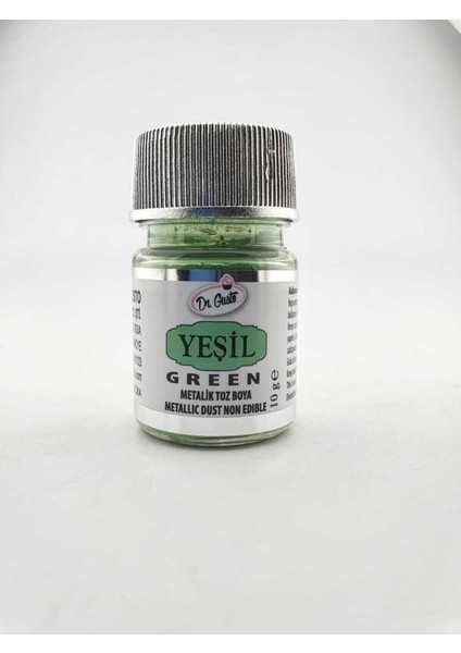 Dr. Gusto  Metalik Export Boya Yeşil 10 gr