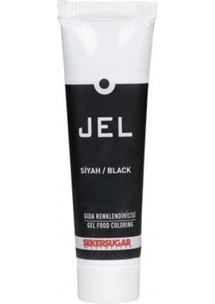 Şeker & Sugar Yenilebilir Jel Gıda Boyası 100 ml Siyah