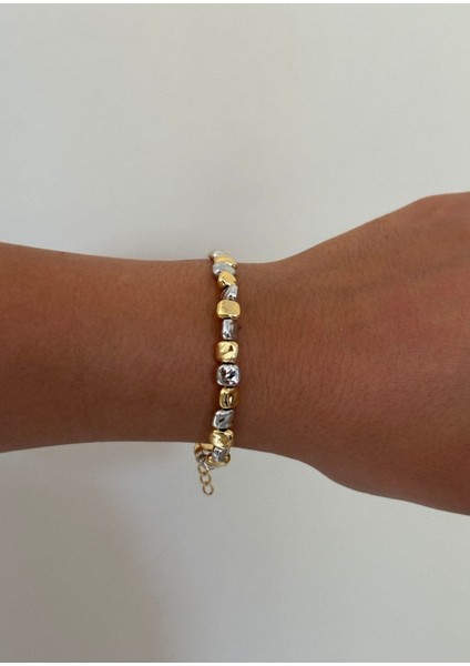 Çok Renkli Bileklik, 15 cm Uzatma, Pirinç Malzeme modelleri