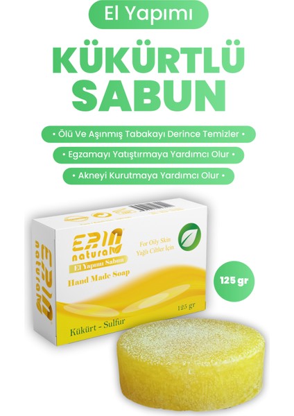 El Yapımı Kükürtlü Sabun 125 gr