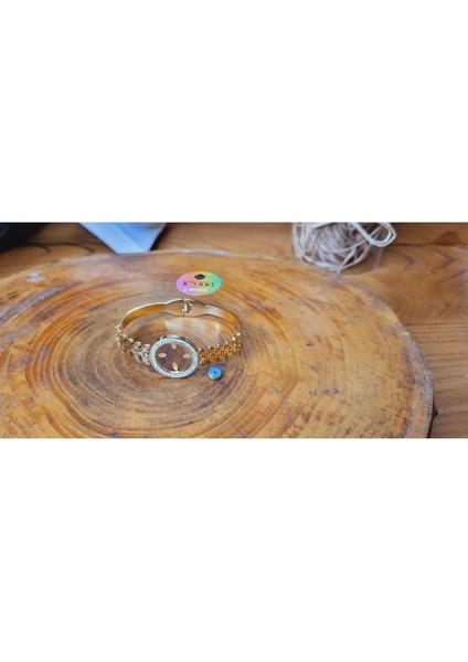 Paslanmaz Çelik Altın Renk Çeyrek Çerçeve Kelepçe, Güçlü ve Şık Tasarım indirimleri