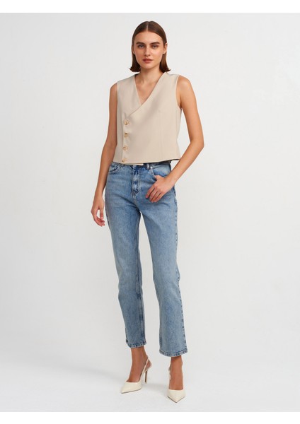 71683 Boru Paça Denim Pantolon-Tint