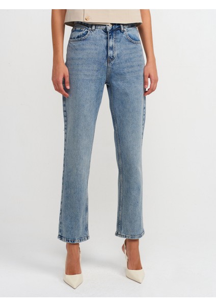71683 Boru Paça Denim Pantolon-Tint modelleri