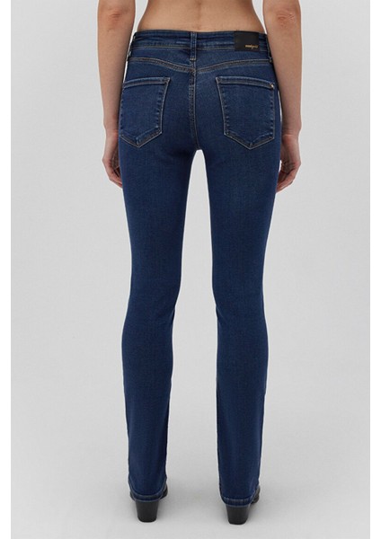 Mona Gold Klasik Vintage Koyu Mavi Jean Pantolon 1049787784 fırsatları