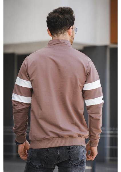 Nepido Çift Renkli Yarım Fermuarlı Balıkçı Yaka Erkek Sweatshirt fırsatları