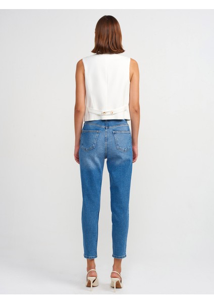 71682 Comfort Slim Fit Denim Pantolon-Mavi fiyatları