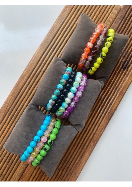 10'lu Çok Renkli Plastik Boncuklu Bileklik Seti, Yılbaşı Hediye Alternatifi fiyatları
