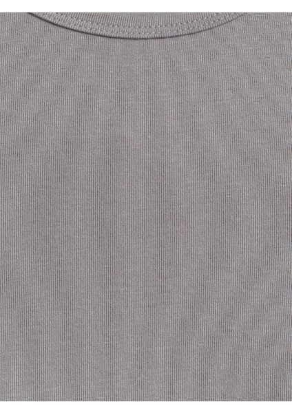 31104 Modal Crop Top-Gri fırsatları