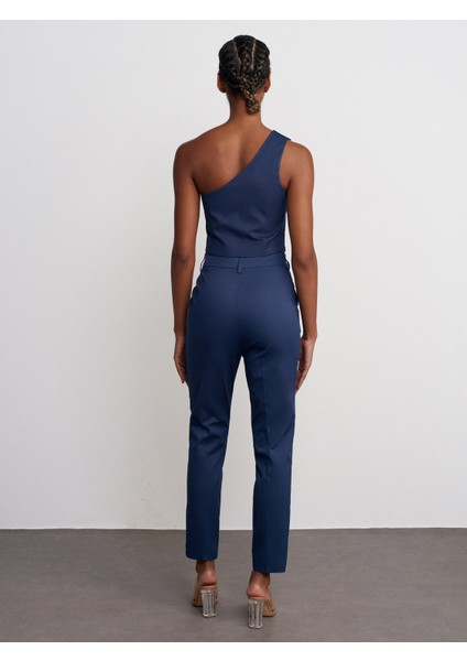 71529 Slim Fit Yüksek Bel Pantolon-Lacivert fiyatları