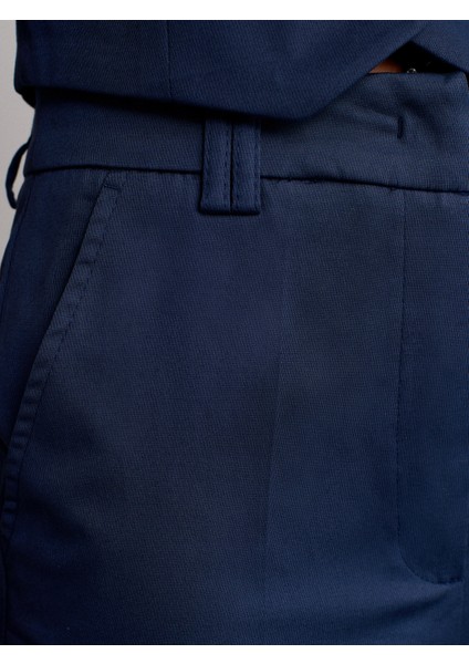 71529 Slim Fit Yüksek Bel Pantolon-Lacivert fırsatları