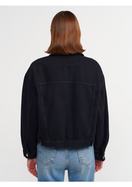 65353 Oversize Denim Mont-Siyah