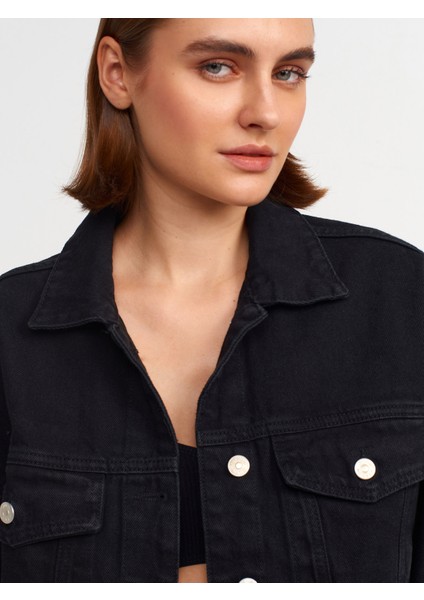 65353 Oversize Denim Mont-Siyah