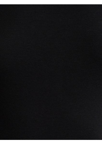 31332 Kayık Yaka Uzun Kollu Top-Siyah fırsatları