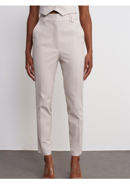 71529 Slim Fit Yüksek Bel Pantolon-Taş fiyatları