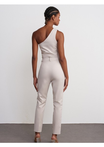 71529 Slim Fit Yüksek Bel Pantolon-Taş modelleri