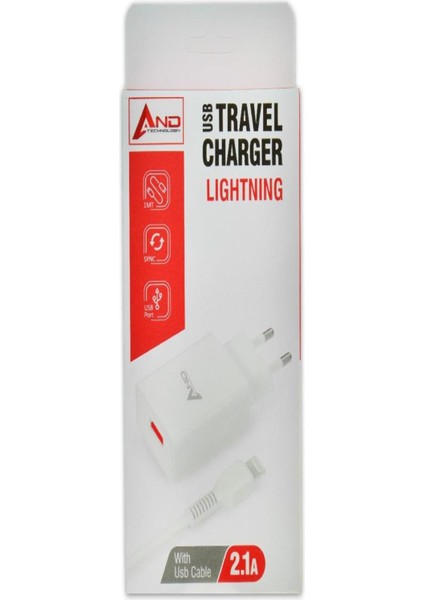 And Lightning USB Şarj 2.1A And-A5
