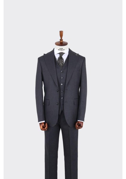 Modern Kesim Yelekli Erkek Takım Elbise - Rahat ve Şık - KAV1069W