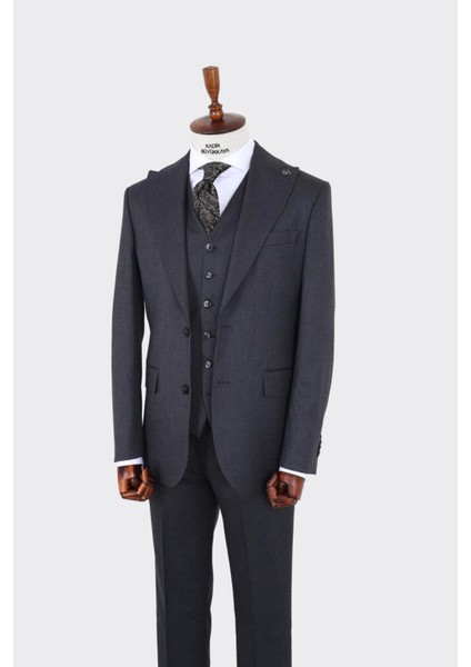 Modern Kesim Yelekli Erkek Takım Elbise - Rahat ve Şık - KAV1069W fiyatları