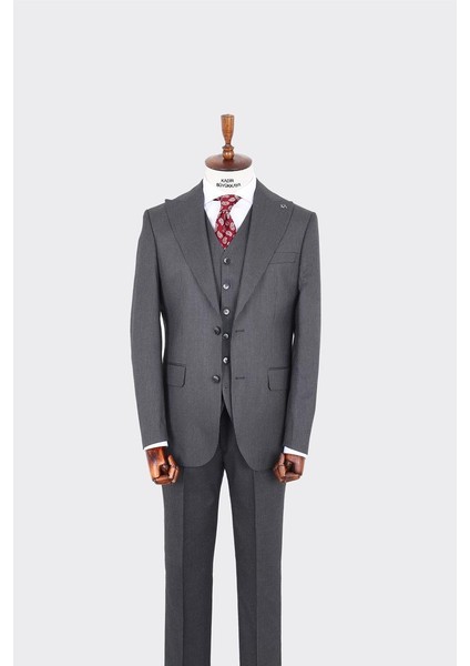 Modern Kesim Yelekli Erkek Takım Elbise - Rahat ve Şık - KAV1069W